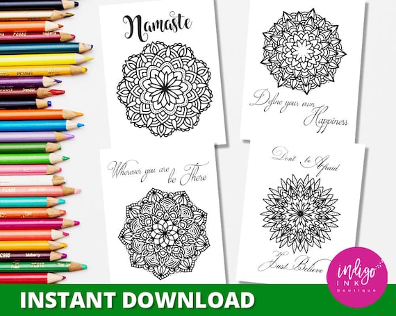 Download Mothers Day Gift Inspirational Adult Coloring Book Gift For Etsy