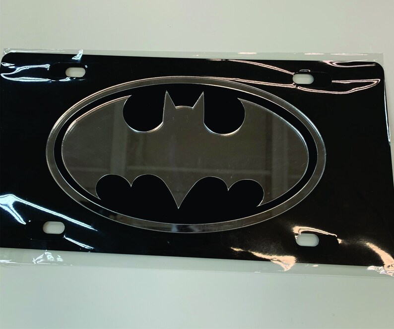 Custom Stainless Steel BATMAN License Plate Etsy