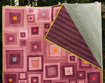 Homemade Modern Quilt - "Ombre Hombre"