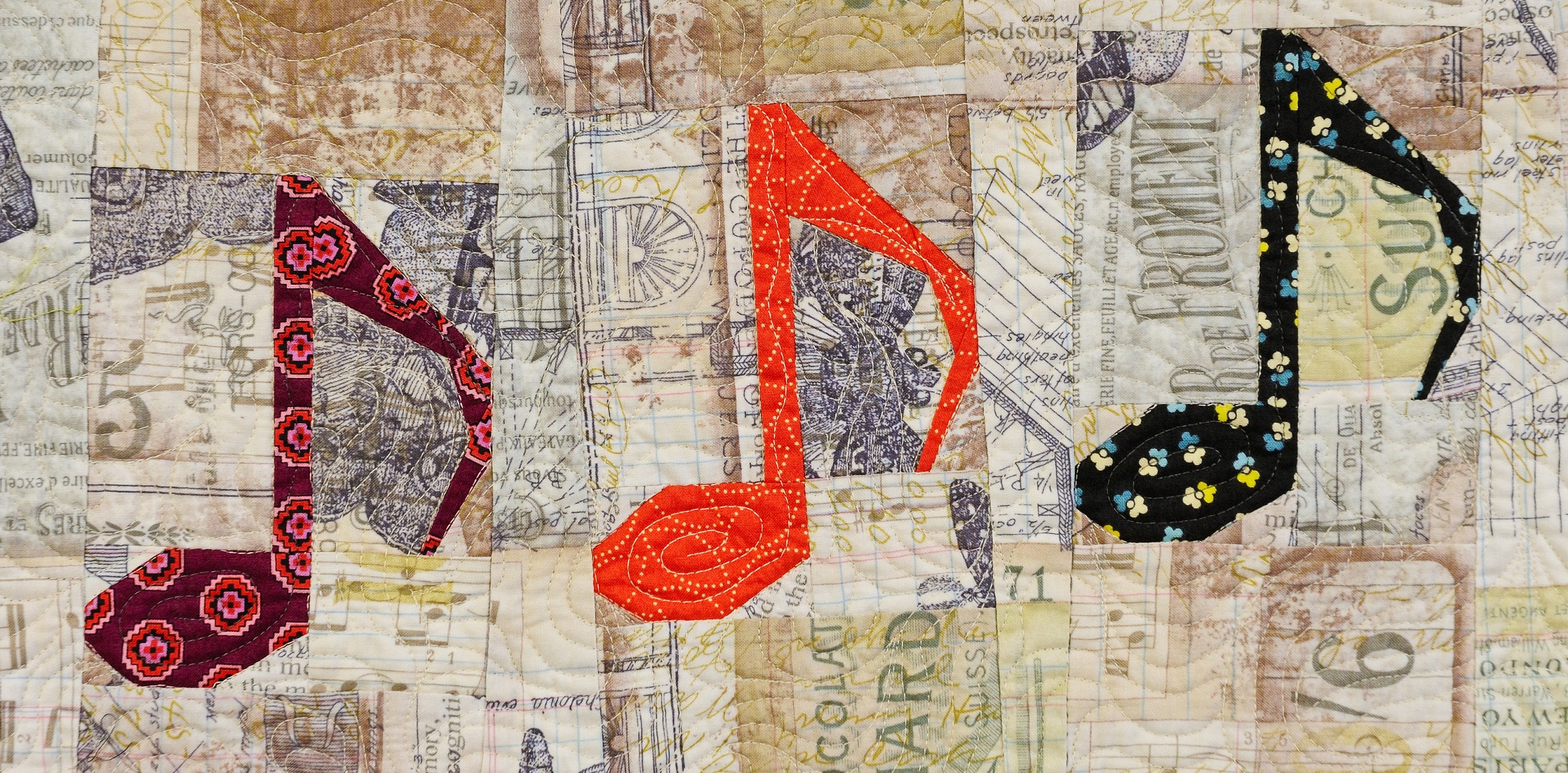 Music Note Paper Piecing Pattern -- Digital Download - Etsy