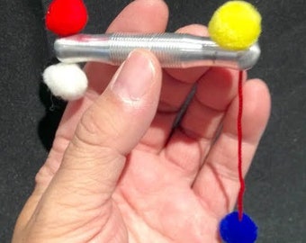 Mini Pom Pom Stick - Aluminum, Magic Trick by Ronjo