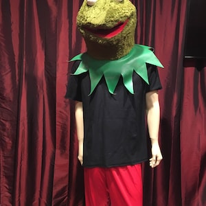 Grüner Frosch-Maskottchen-Kopf