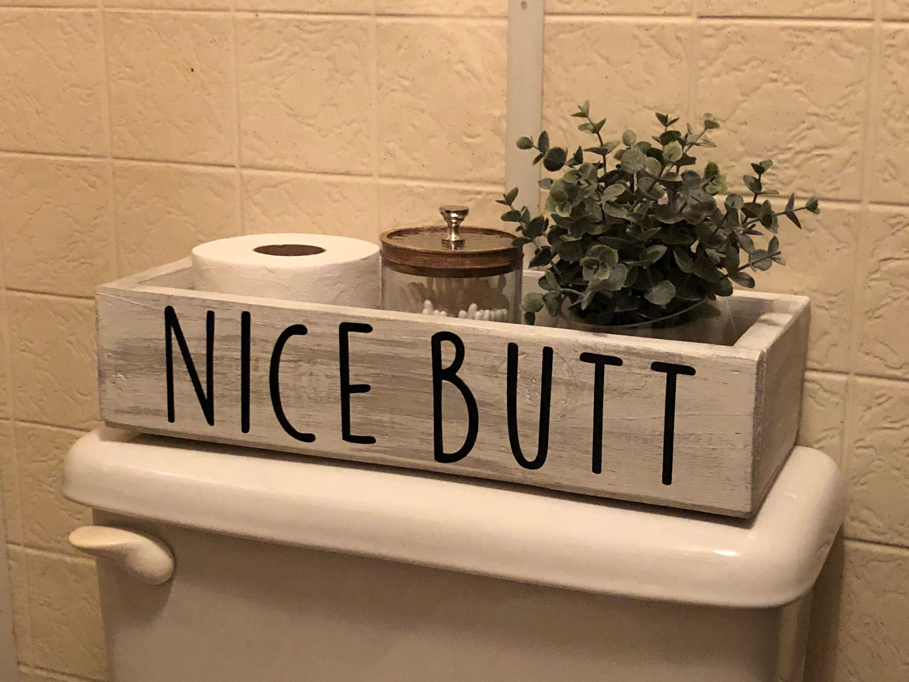 Nice Butt Bathroom Decor Bathroom Catch All Toilet Paper Etsy