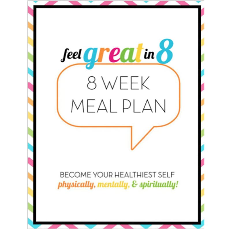 8 Week Meal Plan - Etsy