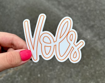 Tennessee Vols Sticker | University of Tennessee Stickers | Vols Sticker | VOLS | Univ of TN Stickers | Tennessee Car Decal | Laptop Sticker
