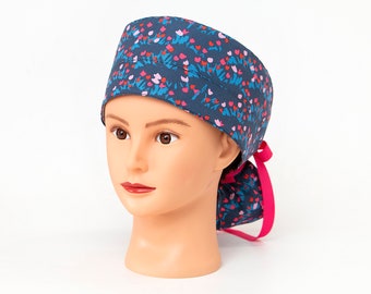 Bring Me Tulips Boy Cap Ponytail Scrub Hat
