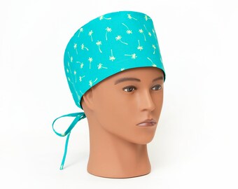 Sunset Drive Palm Trees Men's Style Scrub Hat