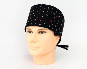 Hidden Mickey's - Scattered Letters Men's Style Scrub Hat