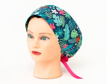 Tropicana Tuesday Pixie/Euro Style Scrub Hat