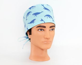 Whale of a Tale Men's OR Surgical Cap