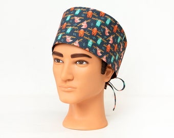 Hanging Around - Sloths Men's Style Scrub Hat
