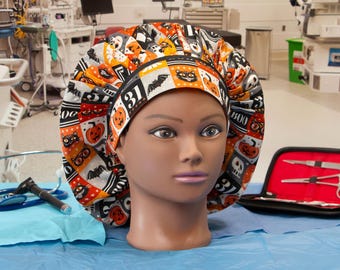 31 Days of Halloween Blocks - Bouffant Scrub Hat