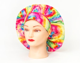 Tie Dye Bouffant Scrub Hat