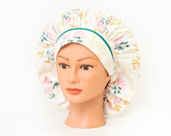 Roses in Blush - Bouffant Scrub Hat