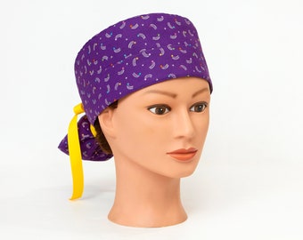 Shooting For the Stars Boy Cap Ponytail Scrub Cap