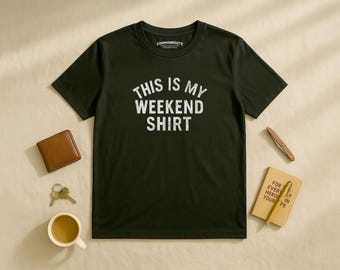 Camiseta divertida de fin de semana para hombre: regalo para marido y manitas