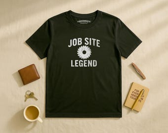 Leyenda de la Obra – Camiseta Divertida para Hombre de Construcción, Carpintero y Manitas / CommonRootsCo