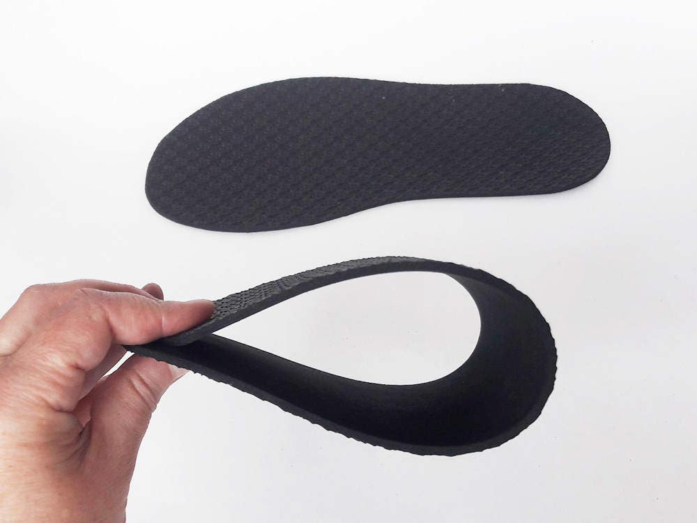 black rubber sole work shoes