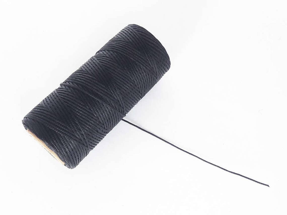 08 Mm Waxed Thread for Leather Waxed Cord and Thread Flat Etsy