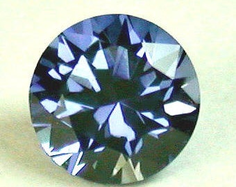 VINTAGE YOGO blue SAPPHIRE Faceted Montana Gemstone round 0.32cts syo2