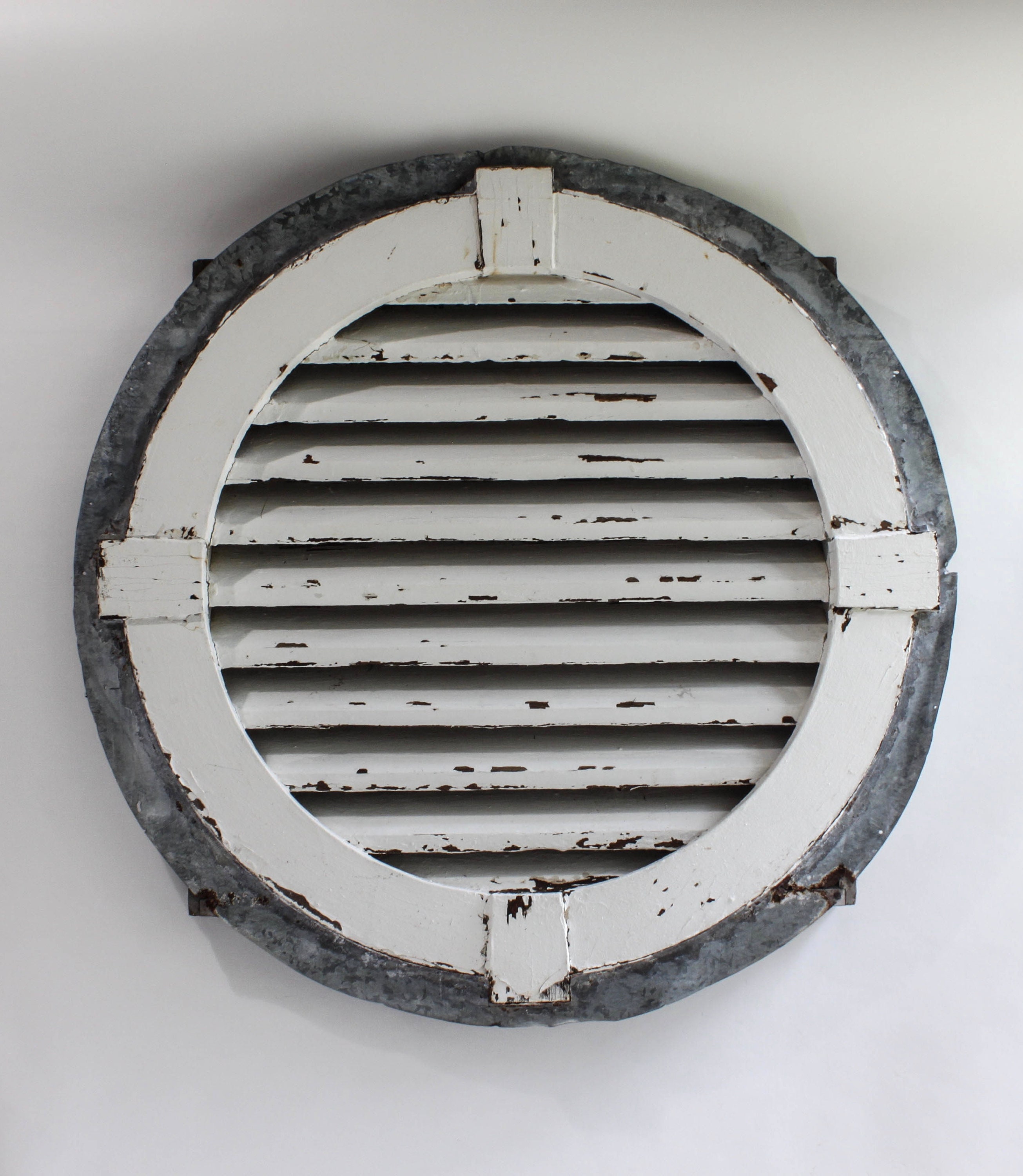 Antique Louvered Gable Vent Architectural Salvage Chippy Etsy Sweden