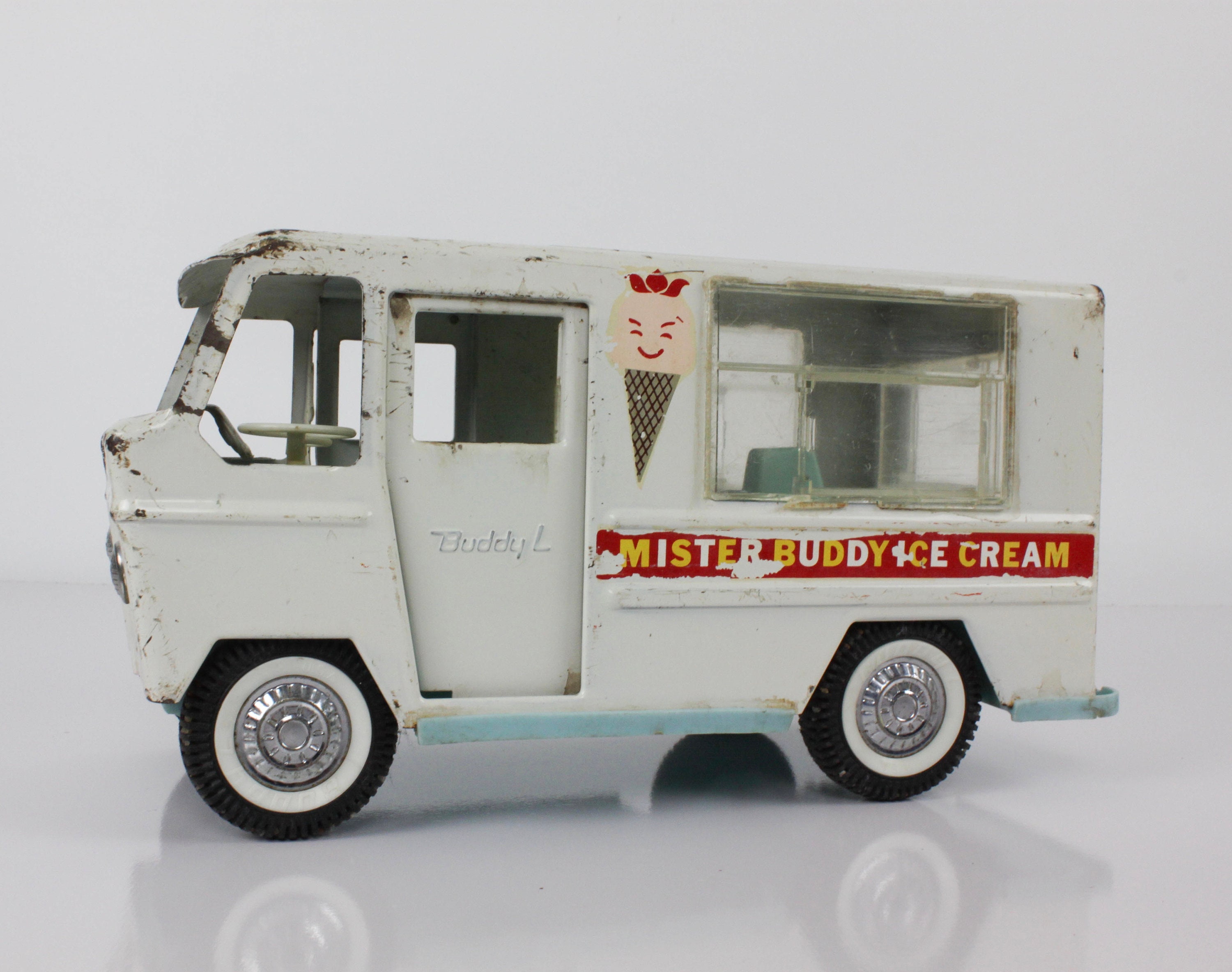 Vintage Buddy L Mister Buddy Ice Cream Truck 1960 s Pressed Steel