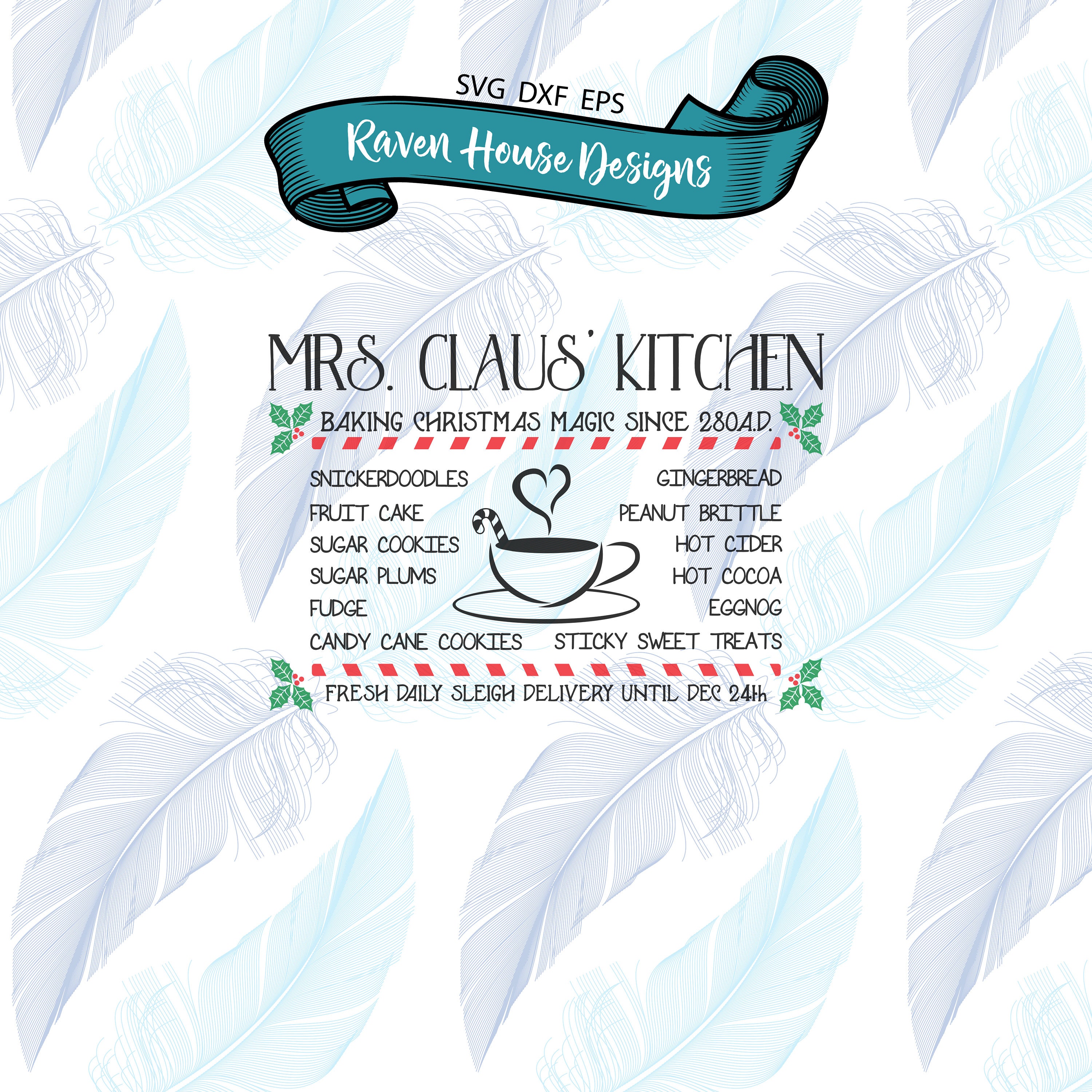 Download Mrs Claus Kitchen Christmas SVG Digital Download SVG Cut ...