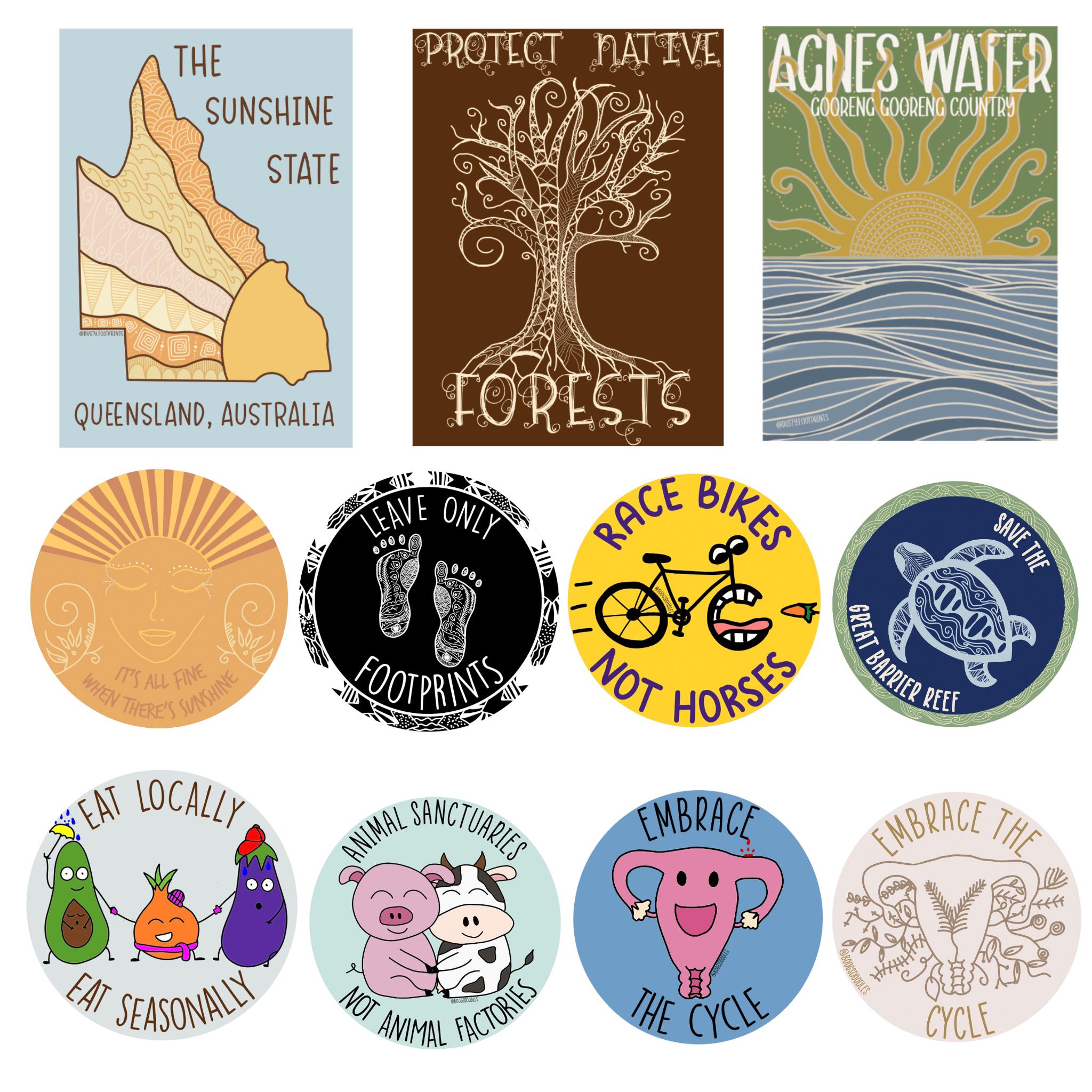 Buy 5 Stickers Deal - Etsy