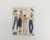 McCall 39 s 2484 (1986) Palmer Pletsch Jeans and Skirt - Size 16 - Vintage Uncut Sewing Pattern
