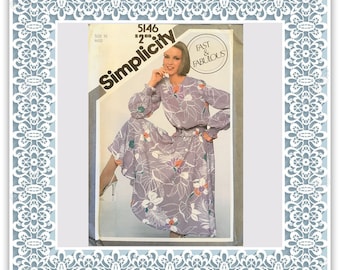 Simplicity 5146 (1981) Misses' pullover two-piece dress - Vintage Uncut Sewing Pattern