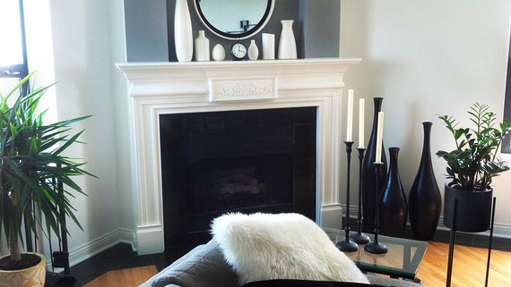 Montreal Wood Fireplace Mantel Etsy