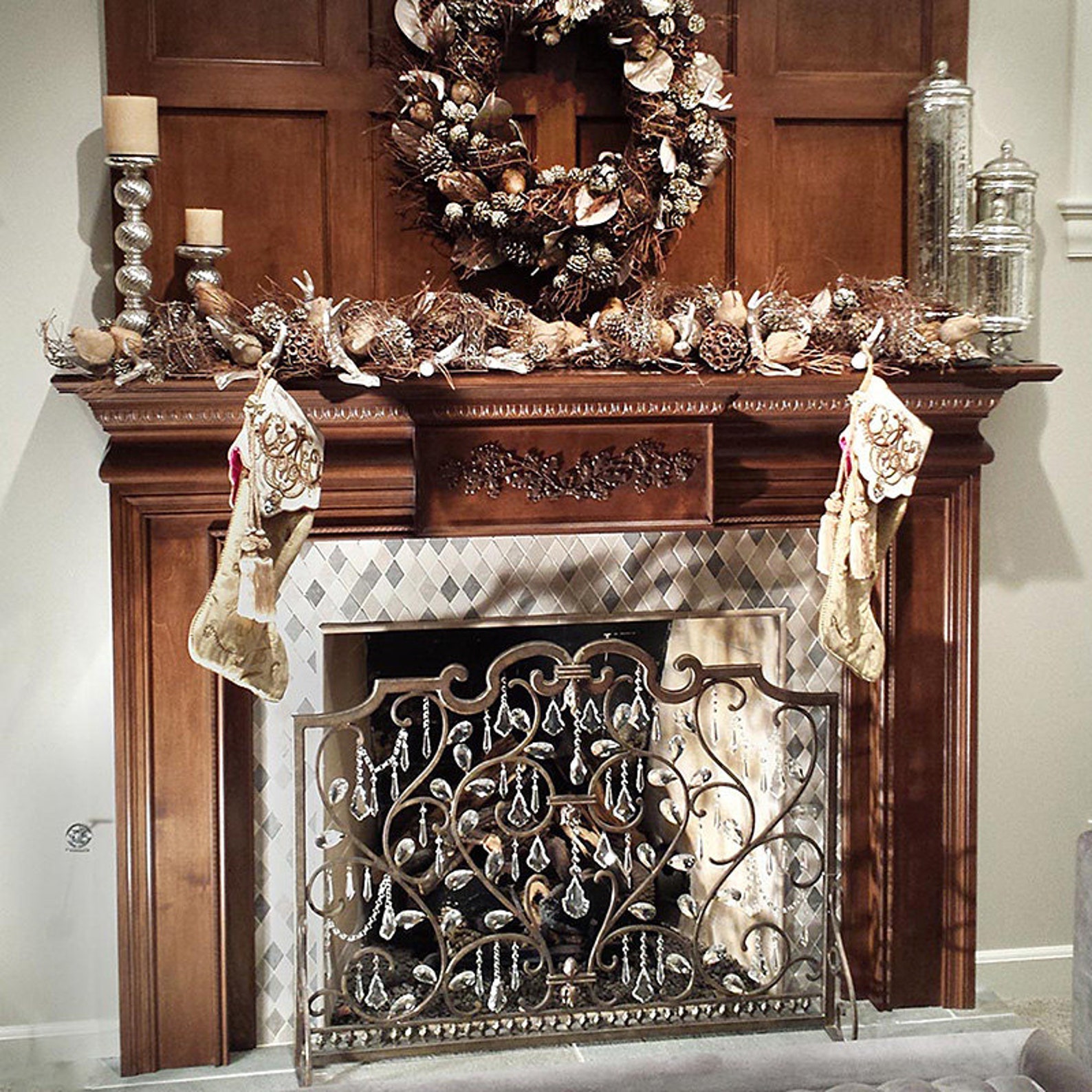 Montreal Wood Fireplace Mantel Etsy