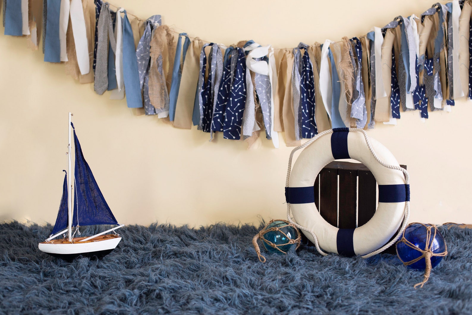 Nautical Theme Digital Backdrop - Etsy