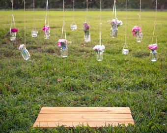 Hanging Mason Jars Digital Backdrop