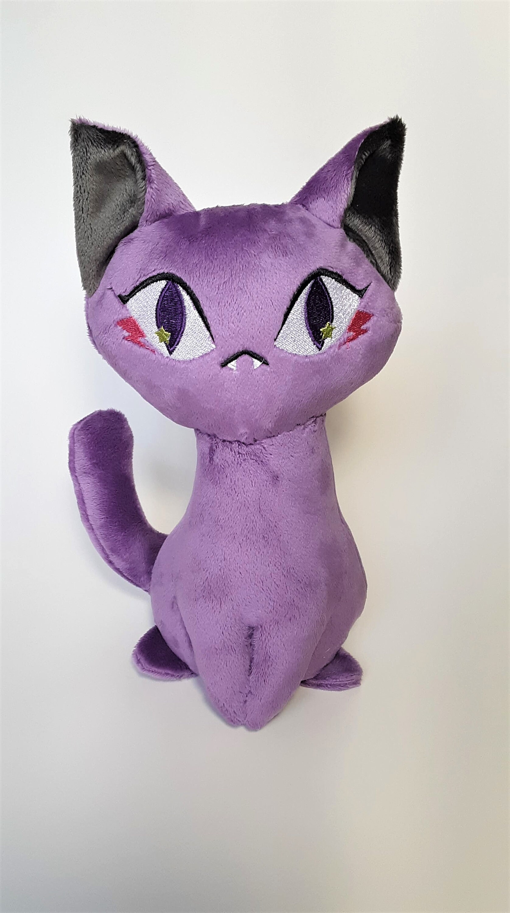 purple cat stuffed animal