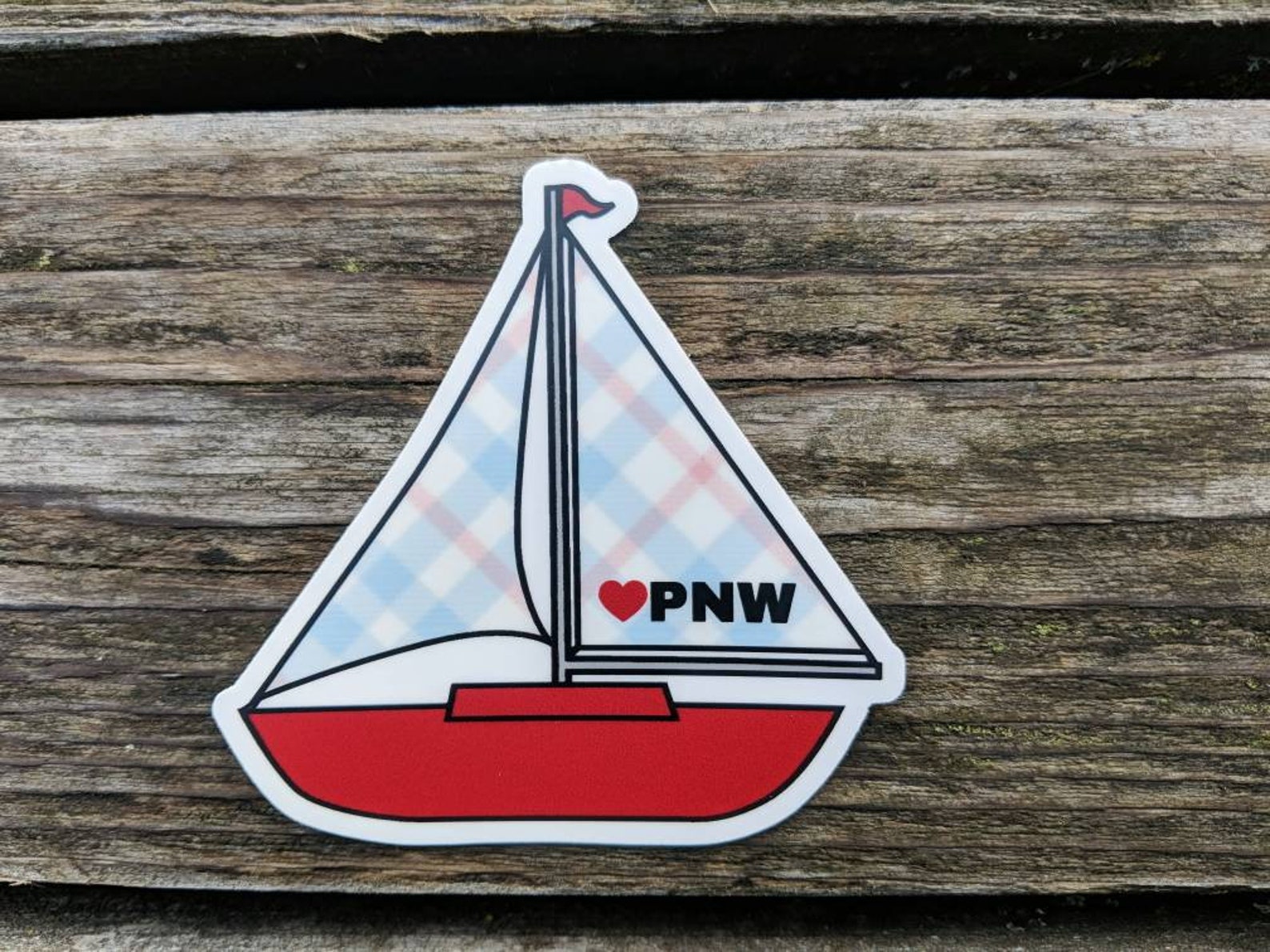 Sail Boat Vinyl Sticker // Adventure Sticker // Lap Top Decal | Etsy