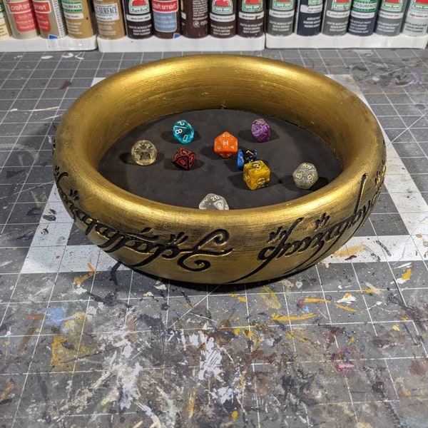 The One Ring Dice Tray (D&D RPG Gaming LotR)