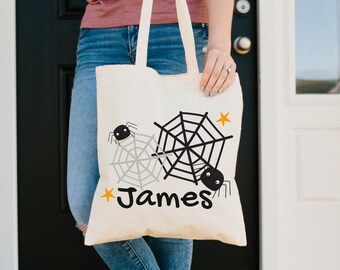 Trick or Treat Bag, Personalized Halloween bag, Halloween decor