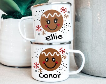 Kids hot Cocoa Christmas Mug, Childrens Hot Chocolate Cup Personalized, Kids mugs, Kids cups, Christmas eve gifts, boy and girl cups