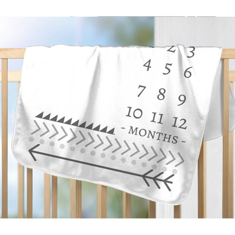 Baby Boy Milestone Blanket Boy Milestone Blanket Baby Etsy