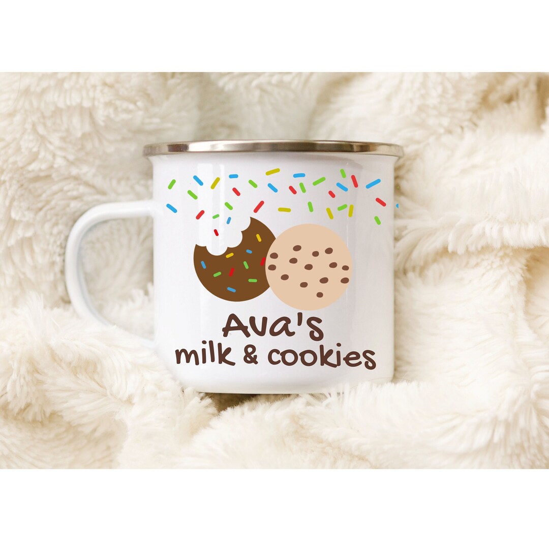 Cookies and Milk Mug, Kid's Birthday Present, Toddler Birthday Present