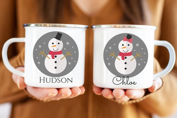 Kids Cocoa Mug, Xmas Season Travel Mug, Personalized Christmas