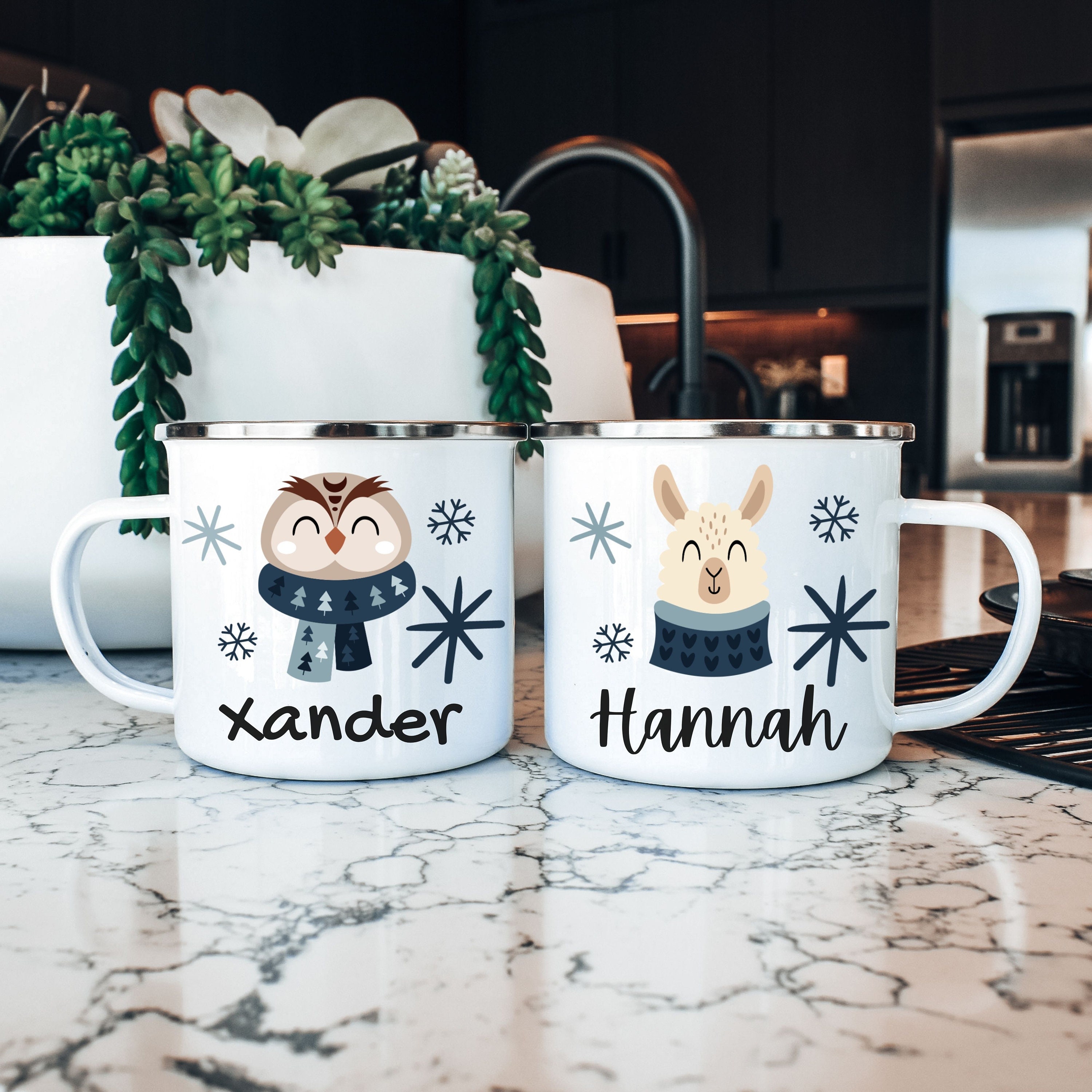 Personalised Creative Enamel Cups Custom Name Mugs Christmas Party Hot  Cocoa Chocolate Mugs Winter Drink Milk Cup Kids Xmas Gift - AliExpress
