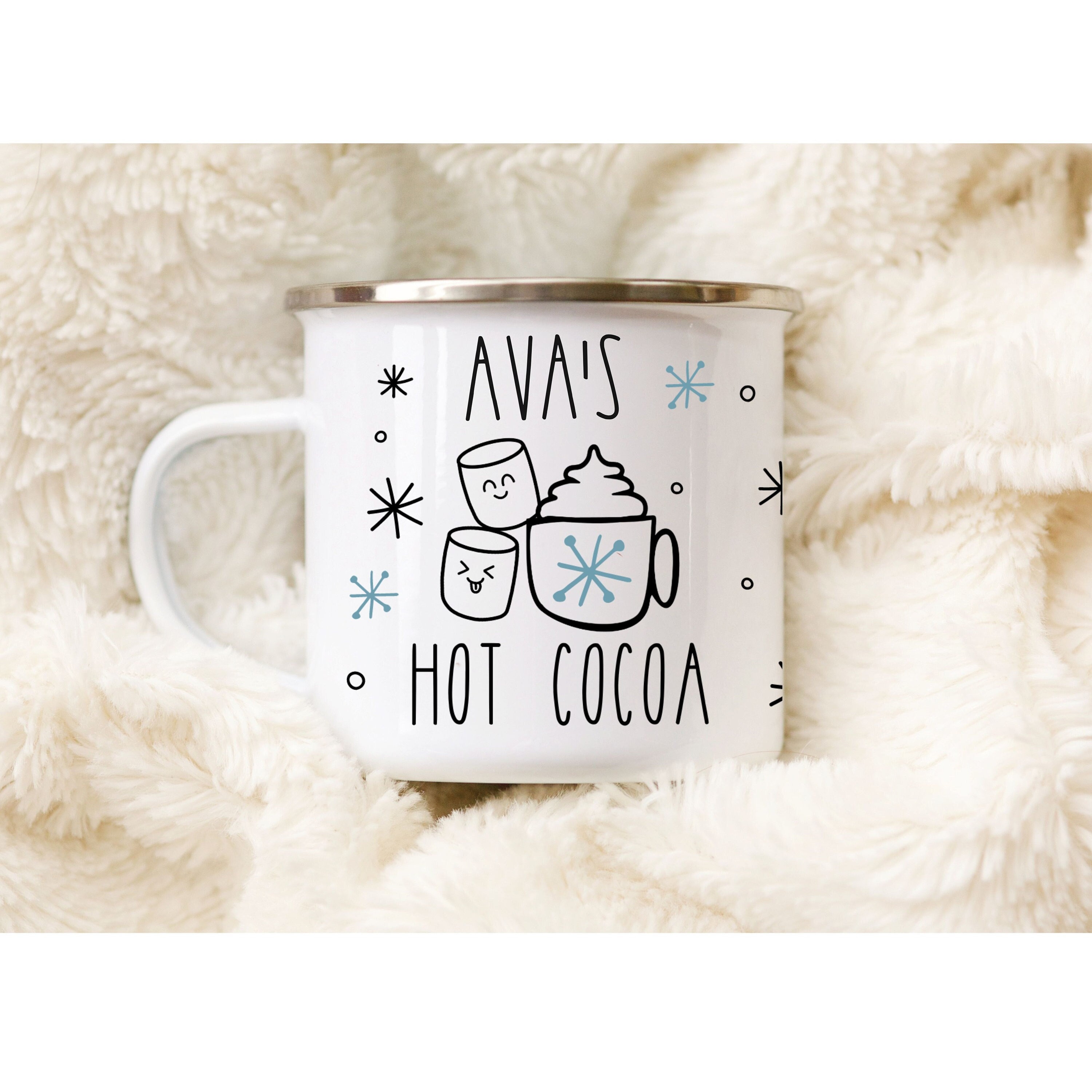 Starbucks 16 oz Mug Gift Set Hot Cocoa Winter Wonderland NEW With Tag