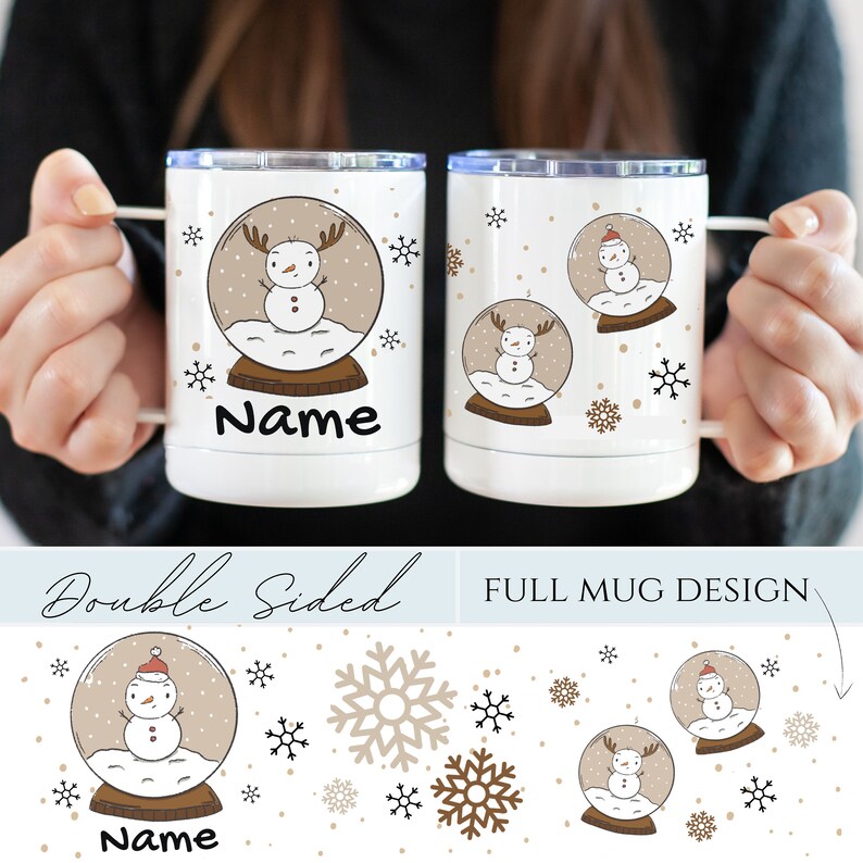 Kids hot Cocoa Christmas Mug, Childrens Hot Chocolate Cup Personalized, Kids mugs, Kids cups, Christmas eve gifts, boy and girl cups image 6