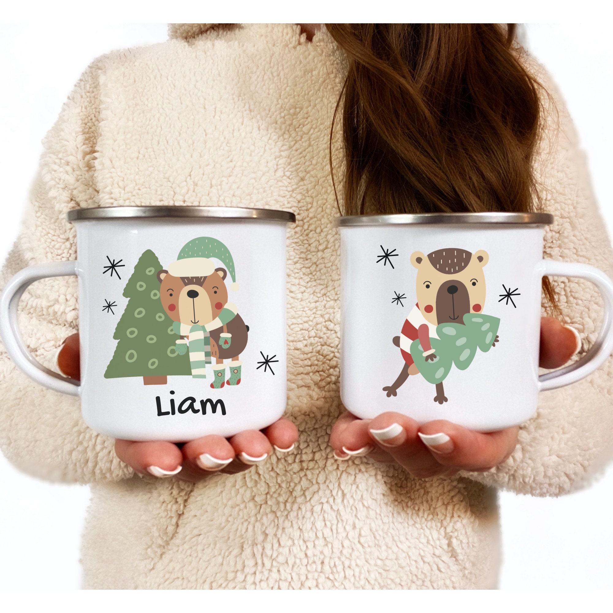 Christmas Coffee Mugs Personalized Reindeer Christmas Mugs with Name Kids  Hot Chocolate Mug Hot Coco…See more Christmas Coffee Mugs Personalized