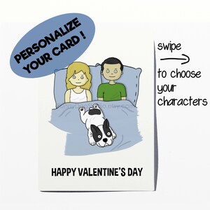 French Bulldog Valentine&#39;s Day card; French Bulldog Valentine card; Frenchie Love Valentine card; Funny Frenchie card; by FunnyDogStudio