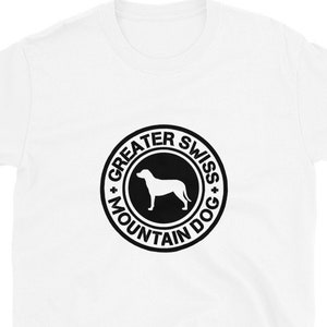 Greater Swiss Mountain Dog T-Shirt - Short Sleeve Unisex T-Shirt (Basic Softstyle Gilad)