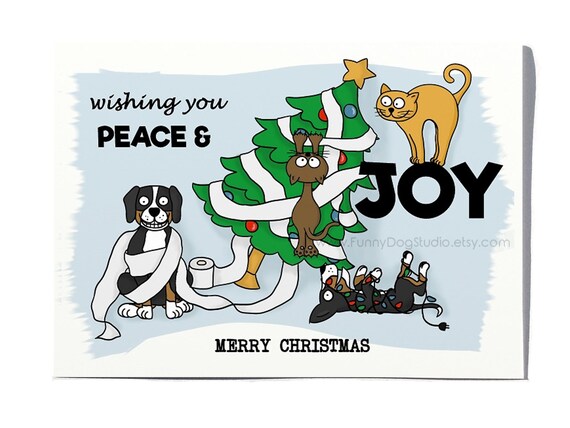 merry christmas dogs and cats