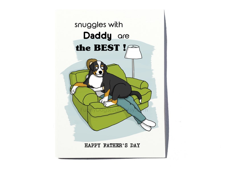 Father's day card for Dog Dad Funny Card from a dog Etsy